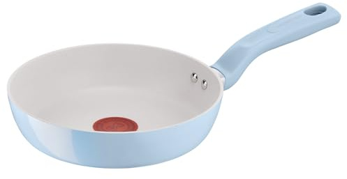 Lagostina Brezza, Padella Antiaderente Ø 20 cm, Rivestimento Mineralia, Indicatore di Calore Thermo-Signal, Manico Rivettato, Compatibile con Induzione