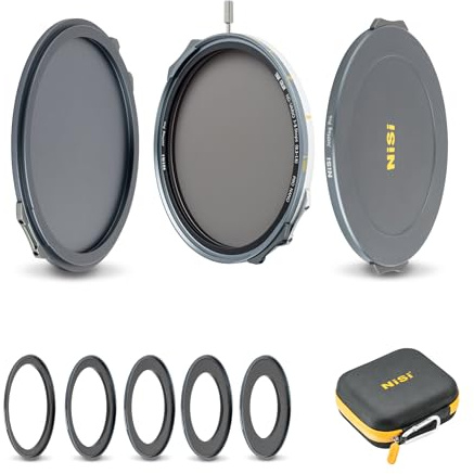 NiSi JetMag Pro 67MAG True Color 1–9 Stops VND Magnetfilter Kit | Inkl. Magnetfilter 1-5 Blenden VND Filter, FS ND16, Black Mist 1/8 Filter, 52, 55, 58, 62, 67mm Adapterring