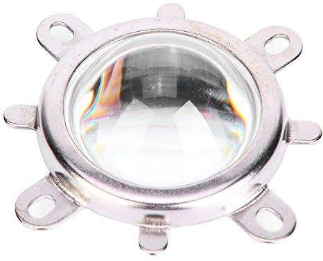 44mm Optical Glass Lens 50mm Reflector Collimator Cup Fixed Bracket LED Light Installation Equipment Suitable Spotlight Car Street Mining Projector Lamp (Lighting angle 60°)