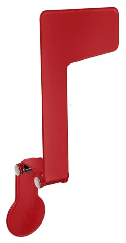 Gadpiparty Bandera Metálica Plegable para Buzón Exterior, Accesorio de Acero Inoxidable Rojo Resistente Corrosión, Compatible Buzones de Madera y Piedra, Herrajes Reforzados para