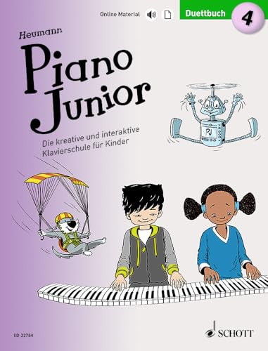 Piano Junior: Duettbuch 4: Vierhändiges Spielbuch zur Klavierschule. Band 4. Klavier 4-händig. (Piano Junior - deutsche Ausgabe, Band 4)