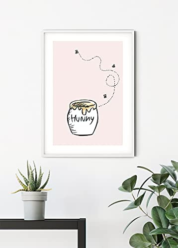 Komar Winnie l'ourson Hunny Pot – Taille : 50 x 70 cm Décoration murale, poster (sans cadre) Disney