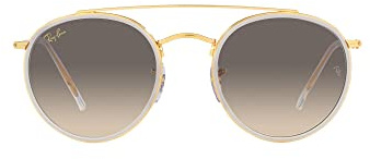 Ray-Ban DOUBLE BRIDGE RB 3647N Legend Gold/Grey Shaded 51/22/145 Unisex Sonnenbrillen