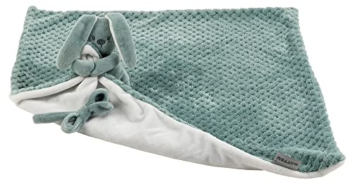 Nattou Schnuffeltuch aus Polyester, Hase Lapidou, Wegbegleiter ab der Geburt, Ca. 50 cm, Lapidou, Grün