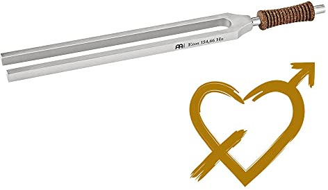 Sonic Energy Planeten Therapie Stimmgabel, Eros (TTF-ER) | 154,66 Hz, Ton Cis3, 23,1 cm lang, 121 g, in Deutschland gefertigt, inkl. Hülle, vernickelter Stahl, Korkgriff