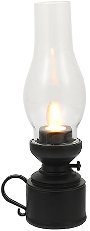 TOYANDONA Retro Led Kerosinlampe Dekoration Vintage Öllampe Modell 7.09In Klassisches Kerosin Licht Ornament Für Haus Büro Party Atmosphäre