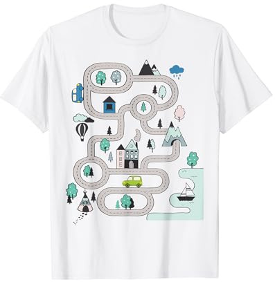 Coole Spielmatte Auto Rennbahn Niedlich Kleinkind T-Shirt
