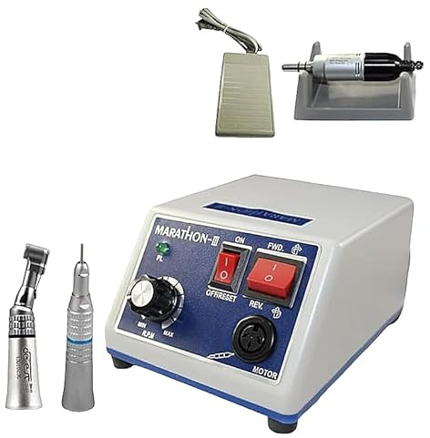 Micromoteur électrique de laboratoire - Micromoteur dentaire - Polissage N3 + 35 K - Centrifugeuse de table - Dentiste - Micro moteur - Ponçage - Micro moteur portable - Centrifugeuse électrique