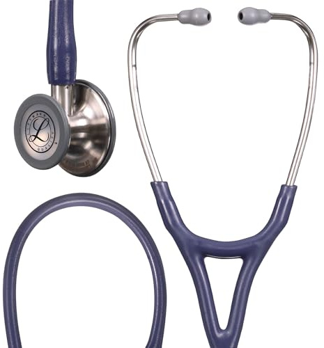 Littmann Cardiology IV Stethoskop, 6187C, Satin Schlauch Mitternachtsblau | Edelstahl-Bruststück. Satin Finish Schlauch für Komfort, Flexibilität und leichte Reinigung. Für Ärzte und Medizinstudenten