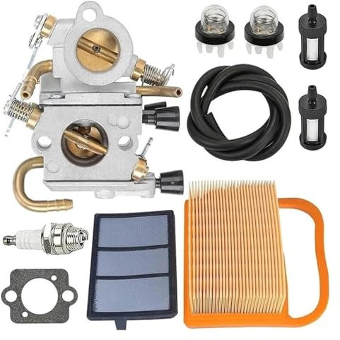 JSRVQKMS Für Sthil TS410 TS410Z TS420 TS420Z C1Q-S118 4238-120-0600,4238 140 1800 Rasenmäher Vergaser Kits Vergaser Carb Motoren Teile Benzinmotor