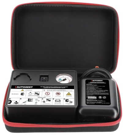 Autobest Kit Anti crevaison compresseur Compact + Liquide de réparation
