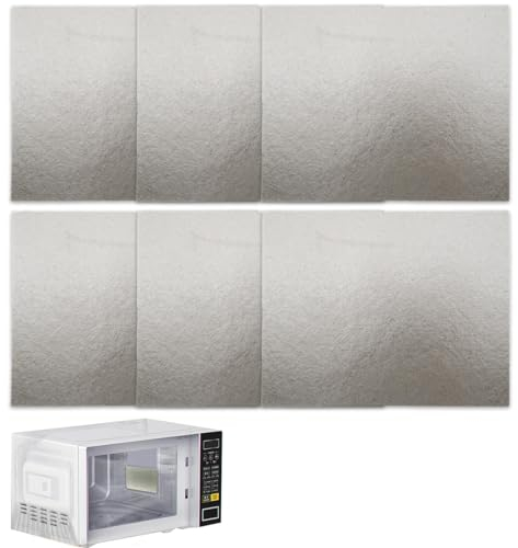 AFCJLTO Set da 6 Protezioni in Mica per Microonde, Sostituzione per lastra di mica per forno a microonde, Piastra Onde, Copertura Guida d'Onda e Fogli Forno per Massima Protezione di Microonde