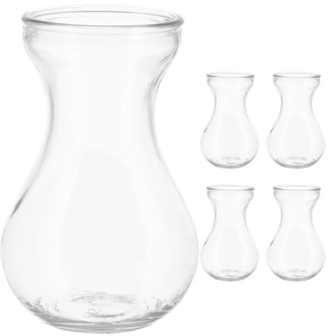 HOLIDYOYO Vase en Verre À Fleurs De Jacinthe Vase Décoratif Unique pour La Décoration De La Maison Ou du Bureau