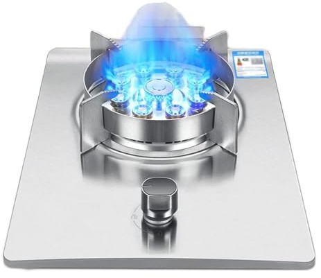 Fornello A Gas, Stufa A Gas A Porta Singola, Fornello Fierce Fire Da 7 KW Con Anello Di Fuoco A Gas Incorporato, Fornello Da Campeggio In Acciaio Inossidabile Con Protezione Anti-spegnimento(LPG)