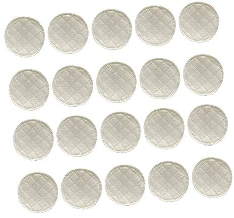BESPORTBLE Coussinets D'allaitement et Absorption Optimale Lavables 3 Couches en Coton 20 Pièces pour Allaitement Confort pour Femmes