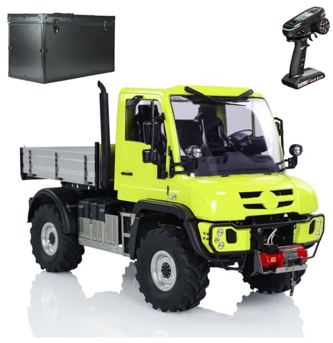 wheelfun Uni U423 1/10 RC Rock Crawler Car 4X4 4Wd Control remoto Vehículos todoterreno, ejes de metal, luces de cabrestante de cubo, sonido Ddf350 Radio Hobby modelo para pasatiempos adultos
