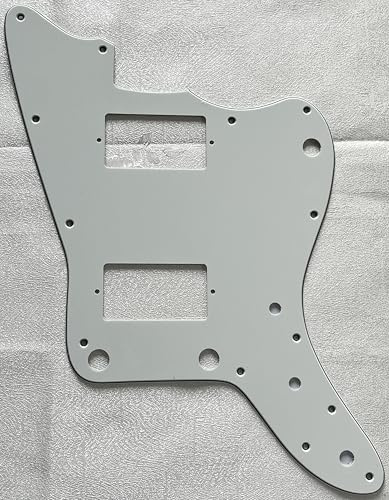 Plektrumschutz für kompatible Fender Japan Jazzmaster PAF No Upper Control Style Gitarre Pickguard Schlagplatte (3-lagiges Pergament)