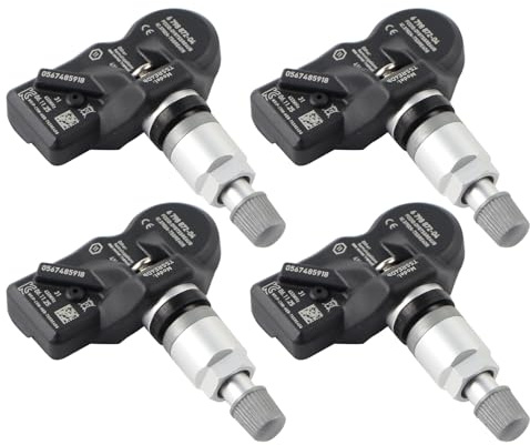 BONRYAN 4 stycken TPMS RDKS däcktryckssensor kompatibel med B-M-W F06 F07 F10 F11 F12 F13 E84 F25 F26 E89 Mi-ni R57 R58 R59 R60 TPMS däcktryckskontrollsystem 36106874830 36106890964 36106798872