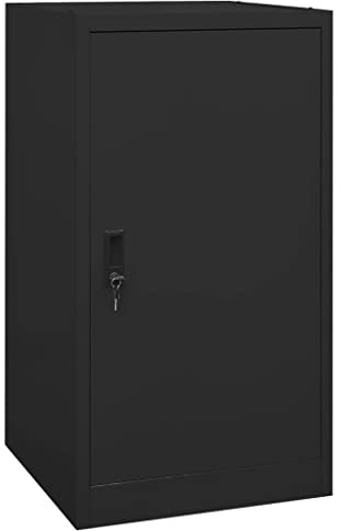 Lumanois Sattelschrank Schwarz 53x53x105 cm Stahl,21.76kg,339605