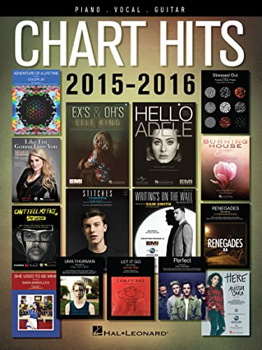 Chart Hits Of 2015-2016 (Piano Vocal Guitar Songbook): Songbook für Klavier, Gesang, Gitarre (Chart Hits of Piano Vocal Guitar)