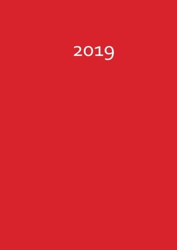 dicker TageBuch Kalender 2019 - FIRE (red / rot): Endlich genug Platz für dein Leben! 1 Tag pro DIN A4 Seite
