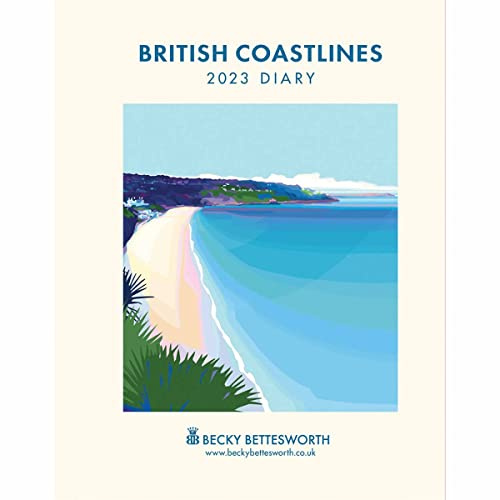 British Coastlines, Becky Bettesworth Deluxe A5 Diary 2023