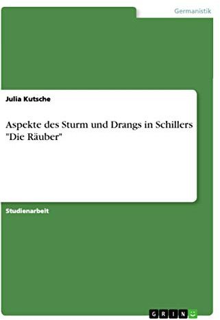 Aspekte des Sturm und Drangs in Schillers Die Räuber