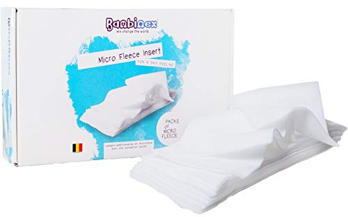 Bambinex ** WASCHBARE Super TROCKEN WindelEinlagen ** DRY Mikrofleece-Einlagen/FleeceLiner für einen trockenen BabyPopo (20er Pack)