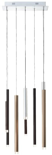 LED 8 flammige Hängelampe - Pendelleuchte in 3 Stufen über Wandschalter | LED 8 flammige Hängelampe - Pendelleuchte in 3 Stufen über Wandschalter dimmbar - Hängeleuchte im warmweißem Licht und in