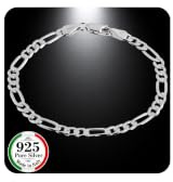 QUADRI Silber Armband Herren - Armbänder für Herren - Figaro Armband | Armband Herren Silber 925 Made in Italy - Herren Schmuck
