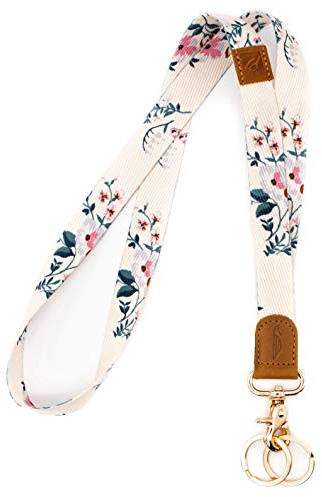 POCKT Cool Neck Lanyard for Keys, Wallets and ID Badge Holders, Key Chain Holder for Men and Women | Bloom