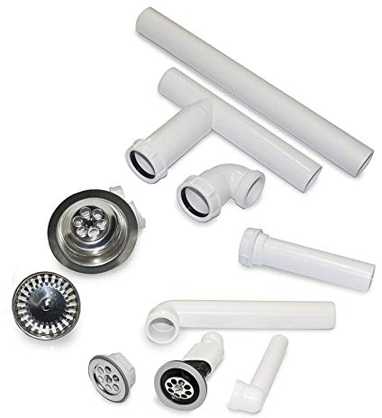Villeroy & Boch Chrome Kitchen Sink Basket Strainer Waste Kit 8248 00 61