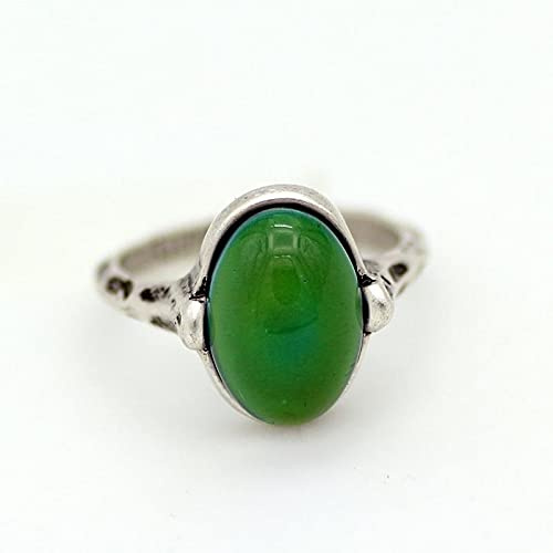 SALAN Vintage Bohemia Retro Farbwechsel Stimmungsring Emotion Gefühl Veränderbaren Ring Temperaturregelring Für Frauen