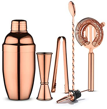 Cocktail Shaker Set Ensemble à Cocktail Shaker Shaker Cocktail Shaker Set de cocktail en acier inoxydable Shaker magnifique cocktail Shaker Set avec des outils à barres de barre d'acier inoxydable rus