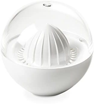 omada Design Zitronenpresse manuell 40 cl, zerlegbar, spülmaschinenfest, geeignet für Kühlschrank, Reisen, Linie Movida, Weiß