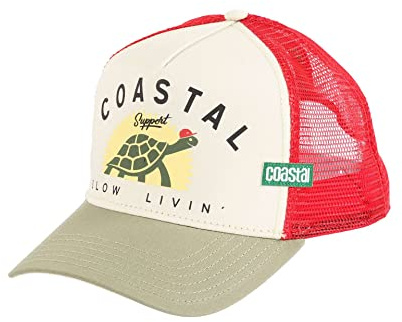 Coastal Trucker Caps Basecap Kappe verstellbar Snapback-Verschluss Mesh Surfen Sommer Strand