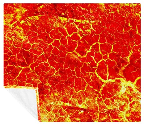 Coperta in pile con texture magma vulcanica lava,Coperta di lusso super morbida