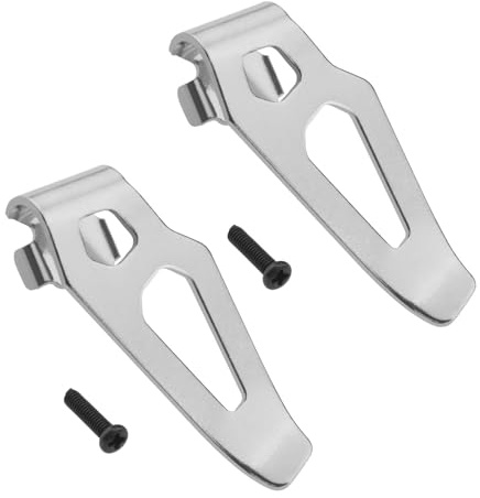 EMSea 2PCS Ganchos de Clip para Cinturón Compatible con Milwaukee M12 12 V Destornillador de Impacto Martillo Taladro Herramientas Eléctricas Piezas de Repuesto con 2 Tornillos de Metal