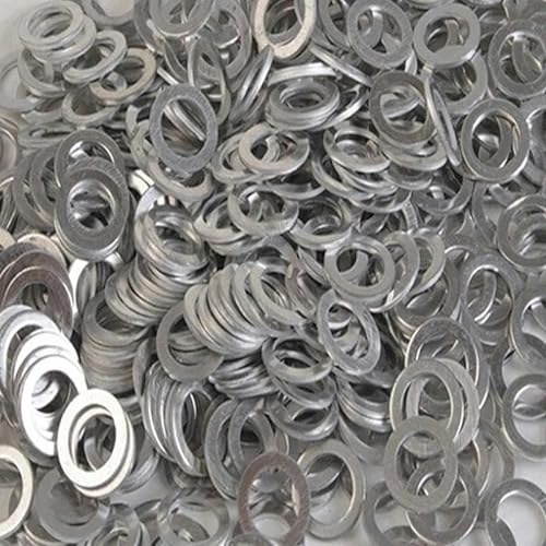 20/50 Stück M6-M26 Aluminium-Unterlegscheibe, Flachring, Dichtung, Öldichtungskappe, Armaturen, Unterlegscheiben, Sortiment, Zubehör, Befestigungsmaterial, 16 x 20 x 1,5 mm, 50 Stück