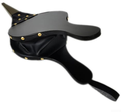 Fuelle para Chimenea de leña, soplador de Aire con Ventilador de Fuelle Manual de Cuero Grande, para fogatas al Aire Libre, Barbacoa, Accesorios para Estufas de Interior (Negro)