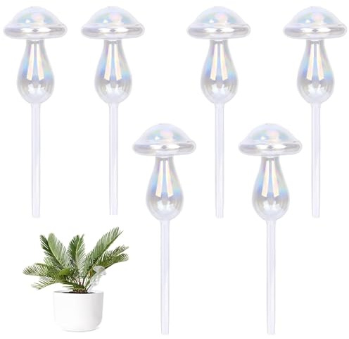 PMELCXD Neue Pflanzenbewässerung,6er Set Bewässerungskugeln – Bewässerung Zimmerpflanzen und Pflanze, Groß und Langlebig, Ausgezeichnete Gießhilfe und Pflanzenstecker aus Hochwertigem Glas