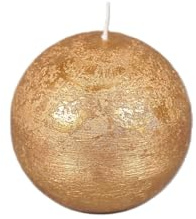 Rasteli Luz Your Senses Metallkerze Kugelkerze Gold D 10 cm pro 2 Stück