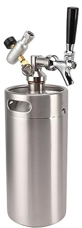 ÖL KEG GROWLER 3,6L ROSTFRITT STÅL KRANSYSTEM FÖR HEMPARTY GRÖN