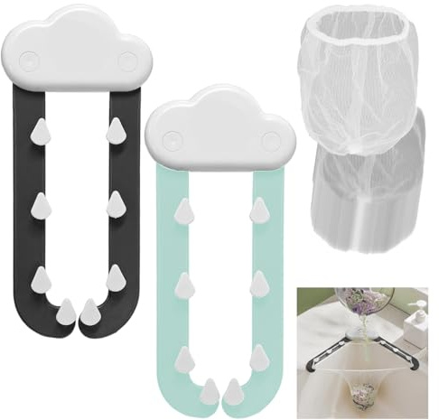 OAOSDH Piacroco di Scarico da 2 Pezzi E Filtro da 100 Pezzi, Filtro per Rifiuti da Cucina, Accessori per Lavello della Cucina, Forniture per La Cucina.