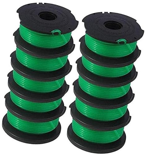 Vuzmode 10 Part Spool Replacement, for Black and Decker SF-080 String Trimmer Single Line 20ft 0.080 GH3000 LST540 GH3000R LST540B 90583594 Grass cutter spool