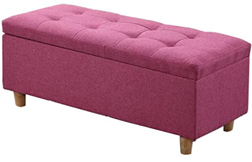 FBHappiness Sgabello Contenitore con Contenitore Pieghevole per Coperte, fasciatoio, sgabellSgabello Contenitore con Contenitore Pieghevole per Coperte, fasciatoio, Sgabello da Letto, 120x40x40cm