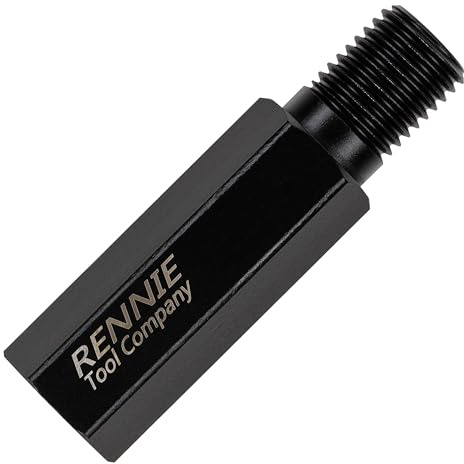 Rennie Tools - 100mm long - 1 1/4 UNC Diamond Core Drill Extension Bar | Heavy Duty Steel Core Bit Extension Rod for Professional Core Drilling Machines. For Dry & Wet Core Drilling. 1.1/4 UNC