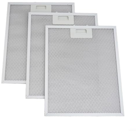 Set di 3 filtri antigrasso in alluminio per cappa, 340 x 280 mm, pannelli di ventilazione in rete metallica, per FHEE229SC9S FHEE26A9S OR908CXA