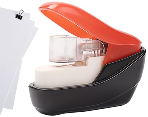Stapleless Stapler - Portable Handheld Stapling Tool, Compact Office Gadget with No Staple Design, School Desk Stapler, Lightweight Build, Document Organizer for Children Home Business Arts