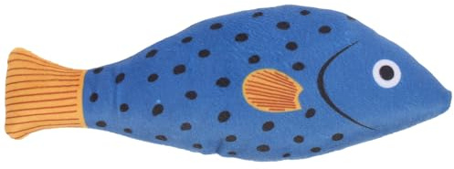 DIYEAH Giocattolo per Gatti a Forma di Pesce in Peluche con Menta Gatta, Giocattolo da Mordere per Gattini per Stimolare L’istinto di Caccia e Prevenire Noia, per Animali Domestici